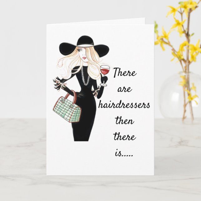 happy birthday hair dresser BIRTHDAY WISHES TO *BEST HAIRDRESSER* CARD