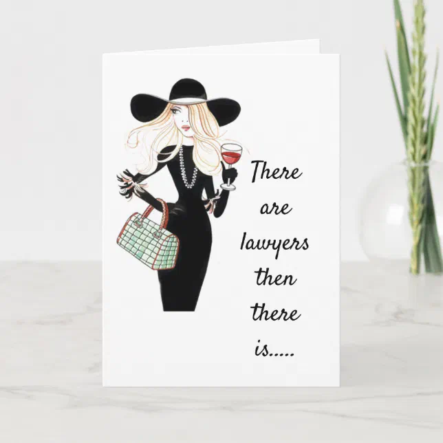 BIRTHDAY WISHES TO *BEST LAWYER* CARD Zazzle