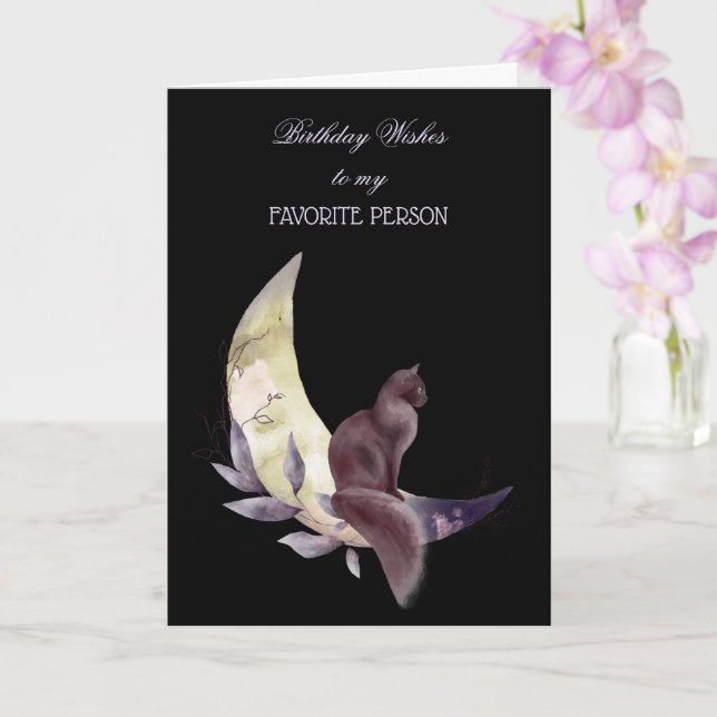 Birthday Wishes To My Favorite Person Card (Orchid)