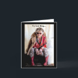 Birthday wishes to my friend card<br><div class="desc">In February, 2020, my granddaughter did a photo shoot of me for her University Photography class assignment. We had lots of laughs while she raided my closet and jewelry box for just the right stuff. The fur jacket, she found in storage, belonged to her great grandmother. She put this first...</div>