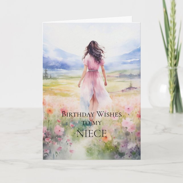Birthday Wishes To My Niece Card (Front)