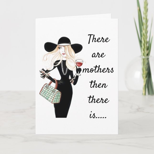 BIRTHDAY WISHES TO *THE BEST *MOTHER* EVER CARD (Front)