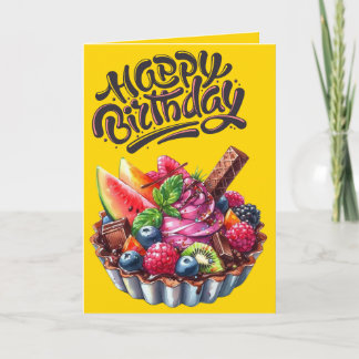 Birthday wishes with coloring page for loved one' card