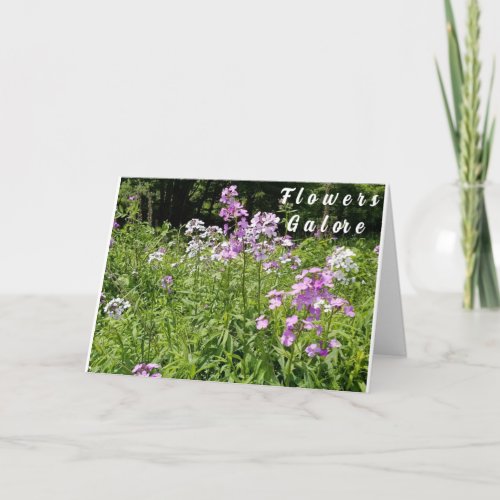 BIRTHDAY WISHES WITH FIELD OF FLOWERS CARD