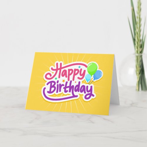 Birthday Wishing Card