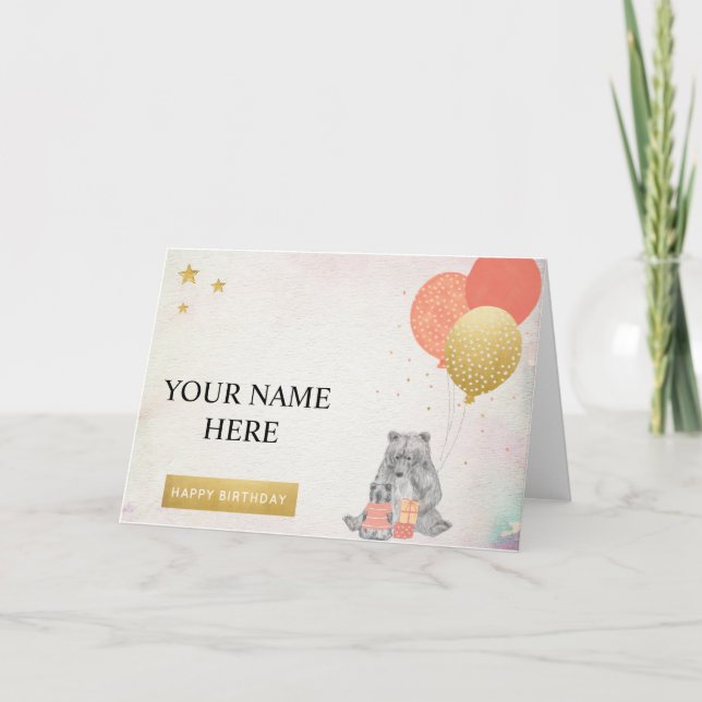 Birthday Wishing Card (Front)