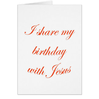 Birthday with Jesus Cards
