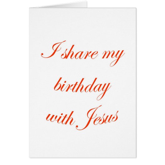 Birthday with Jesus Cards (Front)