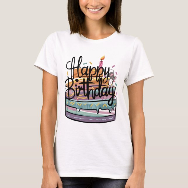 Birthday Womens Tshirts (Front)