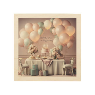 BIRTHDAY WOOD WALL ART