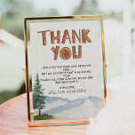 Birthday Woodland Thank You Card<br><div class="desc">watercolor woodland birthday "thank you" card</div>
