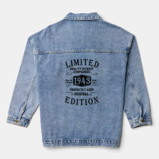 Birthday Year 1943   Used Grunge Vintage  Denim Jacket