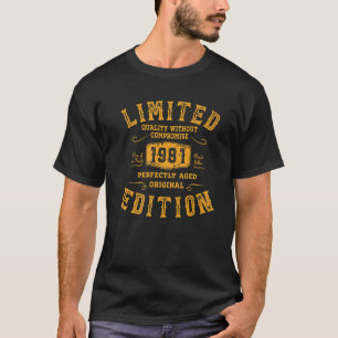 Birthday Year 1981 Limited Edition Gift Used Grung T-Shirt