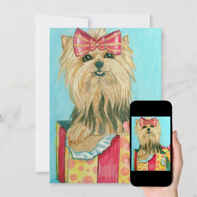 Birthday Yorkie Card | Zazzle