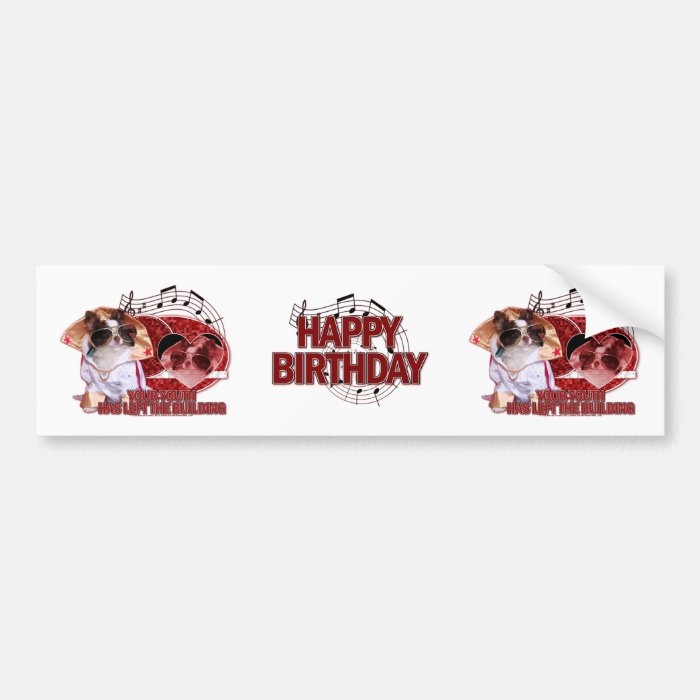 Birthday   Your Youth Has Left the Building Bumper Sticker