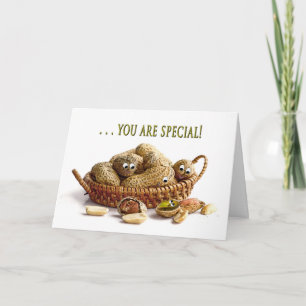 BIRTHDAY - You're one of a kind -Peanuts/Pistachio Card