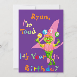 BirthdayPersonalizedGreetingcardfora four yearold. Thank You Card