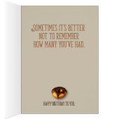 “Birthdays Are Like Donuts” Funny Birthday Cards (Inside (Right))