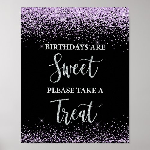 Birthdays are Sweet Please Take a Treat Party Sign