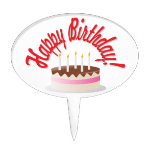 Birthday's cake topper