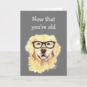 Birthdays Fun Old Age Put on Glasses Card