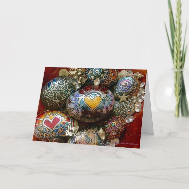 Birthdays Rock! By Julie Ann Stricklin Card (Front)