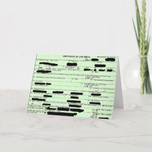 Birther Birthday Card