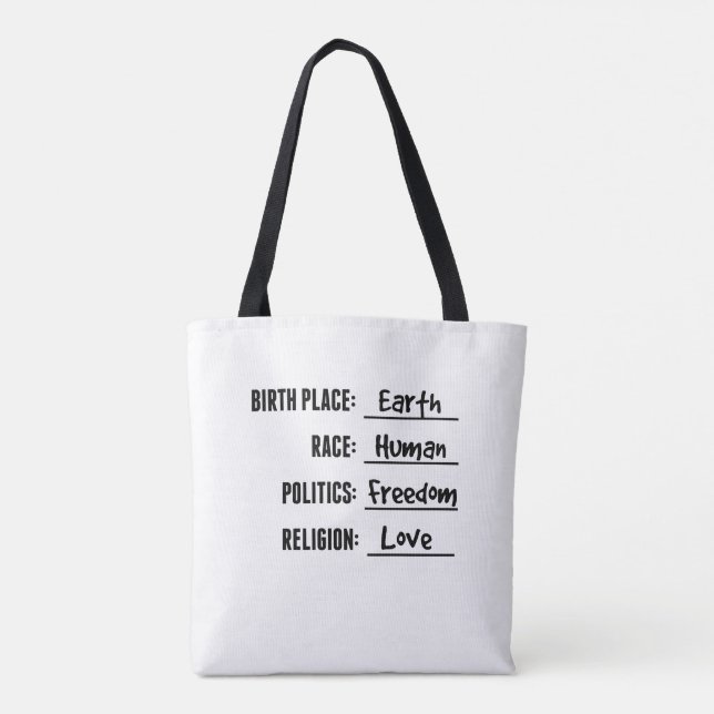 BIRTHPLACE EARTH TOTE BAG (Back)