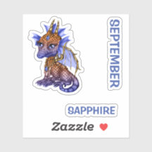 Birthstone Baby Dragon September Sapphire