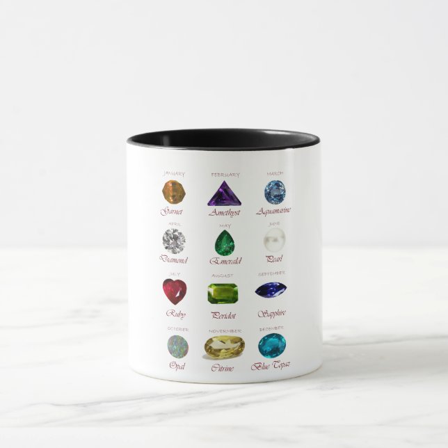 Birthstone Chart Mug (Center)