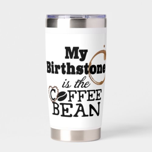 Birthstone Coffee Bean Insulated Tumbler