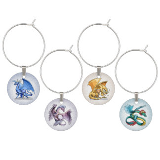 Birthstone Dragons: Set 3 of 3 Wine Charm