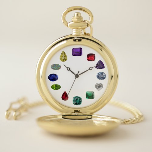 Birthstone Pocket Watch