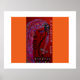 Birthstones and Wine Flowers Poster