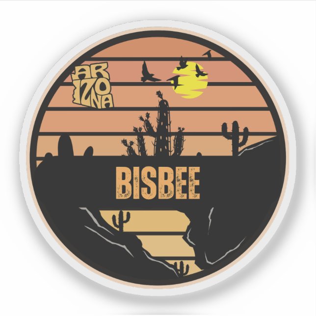 Bisbee, Arizona Sticker (Front)