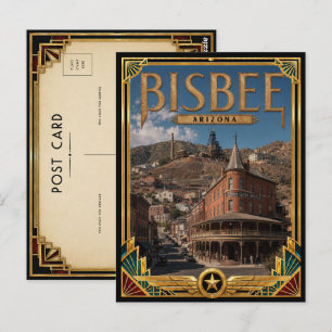 Bisbee Arizona Vintage Art Deco Golden Age Postcard