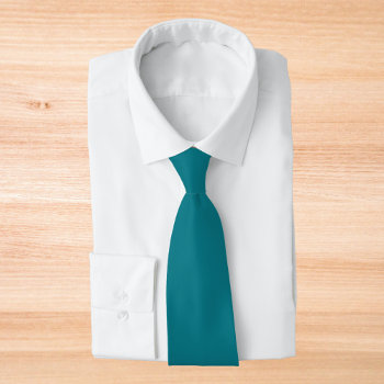 Biscay Bay Solid Color Neck Tie by AmazingStuff01 at Zazzle