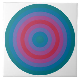 Biscay Bay Viva Magenta Circles Ceramic Tile