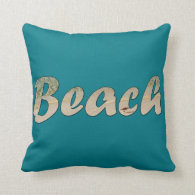 Biscay Blue Beach House Pillow