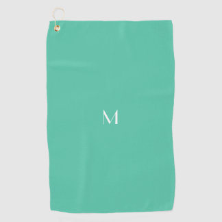 Biscay green - add monogram golf towel