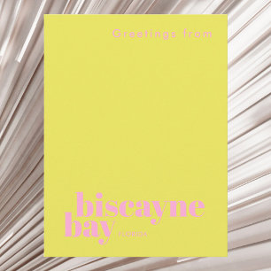 Biscayne Bay Florida modern city  Postcard