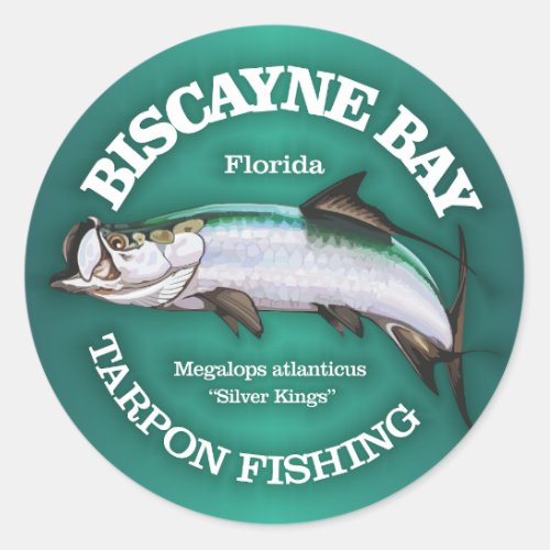 Biscayne Bay Tarpon Classic Round Sticker