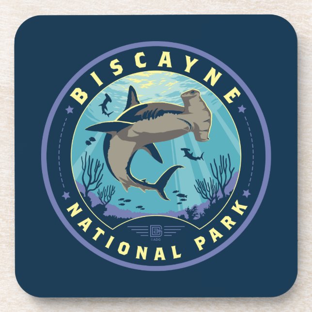 Biscayne National Park Beverage Coaster (Front)