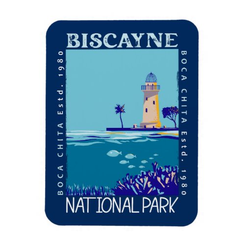Biscayne National Park Boca Chita Key Distressed Magnet