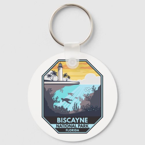 Biscayne National Park Florida Emblem Keychain