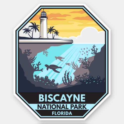 Biscayne National Park Florida Emblem Sticker
