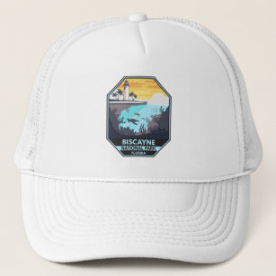 Biscayne National Park Florida Emblem Trucker Hat