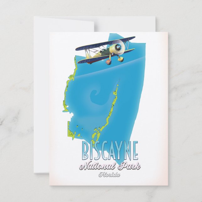 Biscayne national park Florida map (Front)