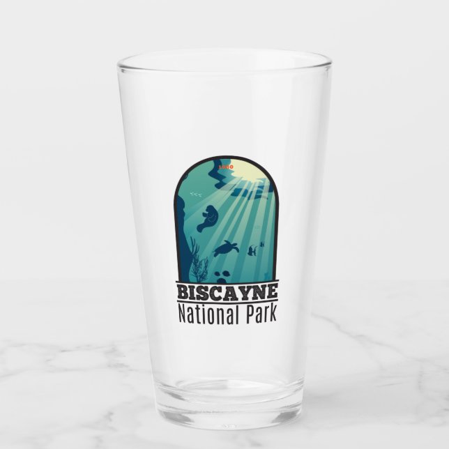 Biscayne National Park Florida Underwater Maritime Glass (Front)