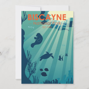 Biscayne National Park Florida Underwater Maritime Holiday Card